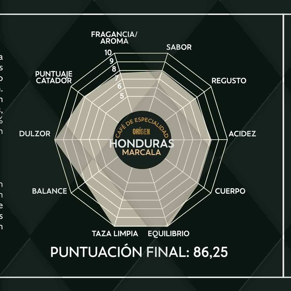 Café de especialidad en grano ecológico origen Honduras Marcala