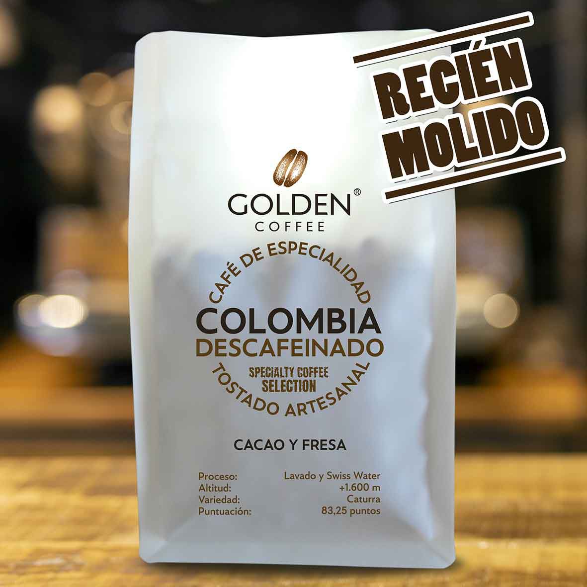 Café molido arábica origen Colombia Descafeinado Café molido arábica origen Colombia Descafeinado